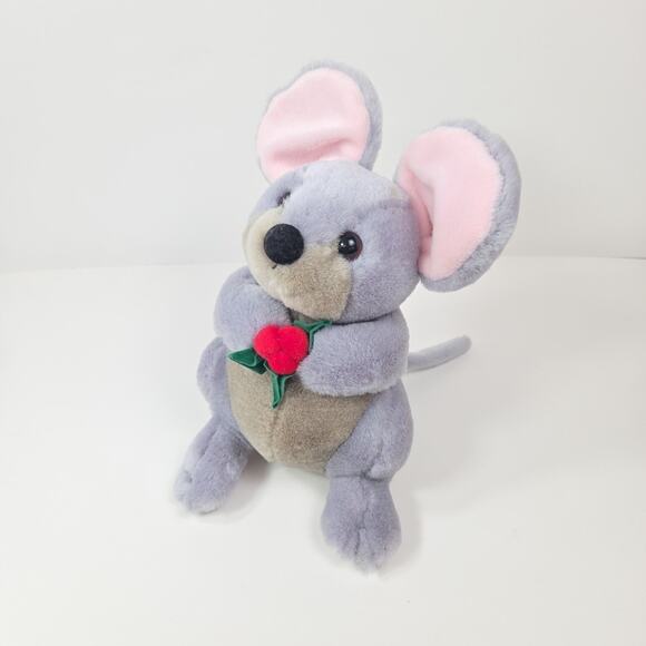 Commonwealth Snowden Gray Mouse Plush 10 Inch Vintage 1998 Stuffed Animal Toy - Picture 6 of 14